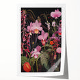 Modern Electric Floral Wall Art - Vibrant and Dynamic Botanical Print