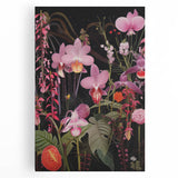 Modern Electric Floral Wall Art - Vibrant and Dynamic Botanical Print