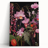 Modern Electric Floral Wall Art - Vibrant and Dynamic Botanical Print