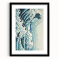 Electric Wave Wall Art - Dynamic Abstract Ocean Design for Modern Decor
