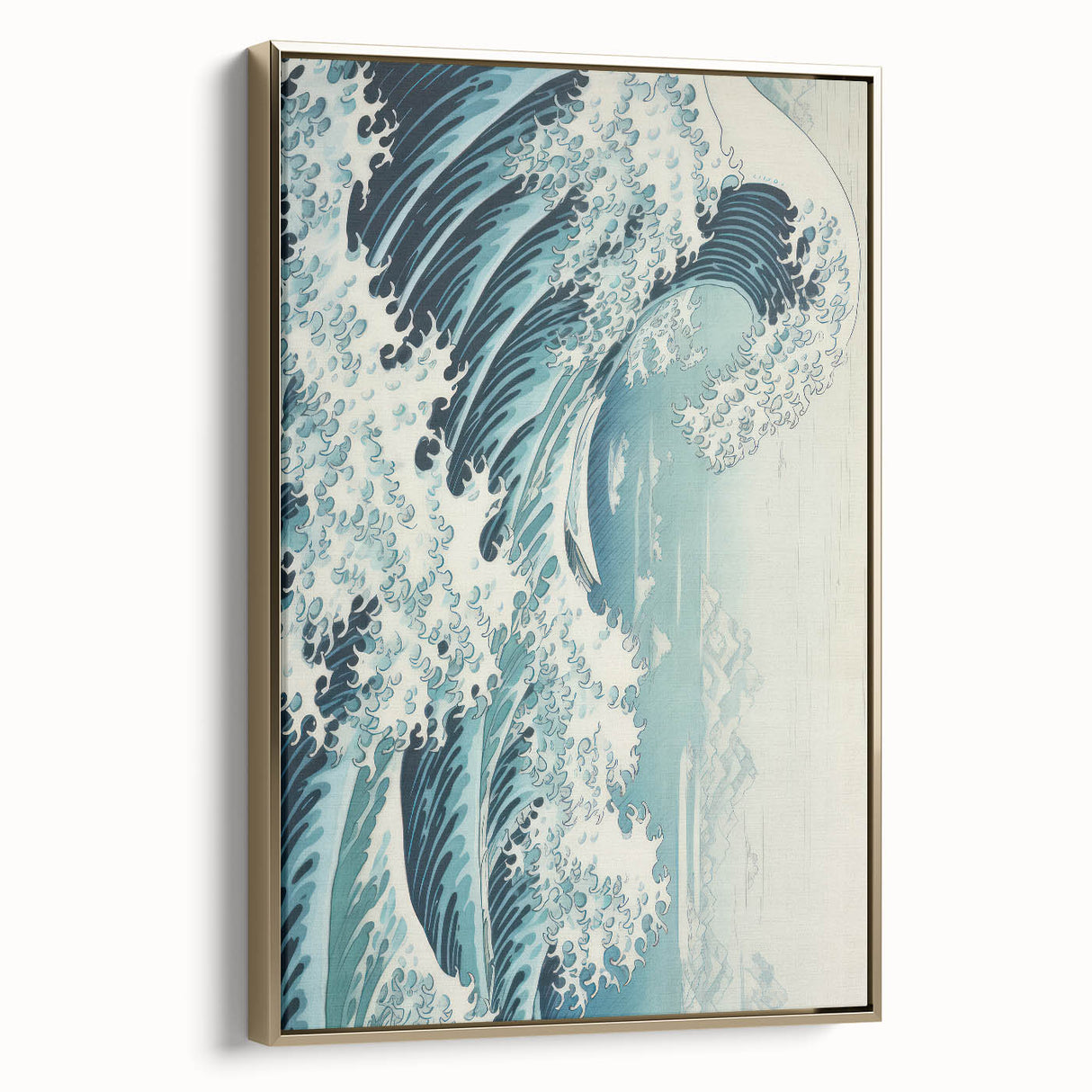 Electric Wave Wall Art - Dynamic Abstract Ocean Design for Modern Decor