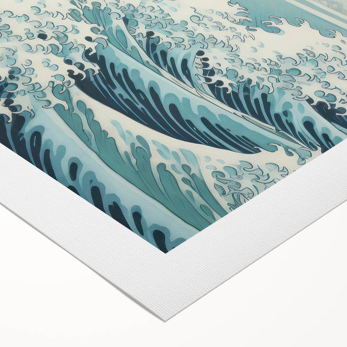 Electric Wave Wall Art - Dynamic Abstract Ocean Design for Modern Decor