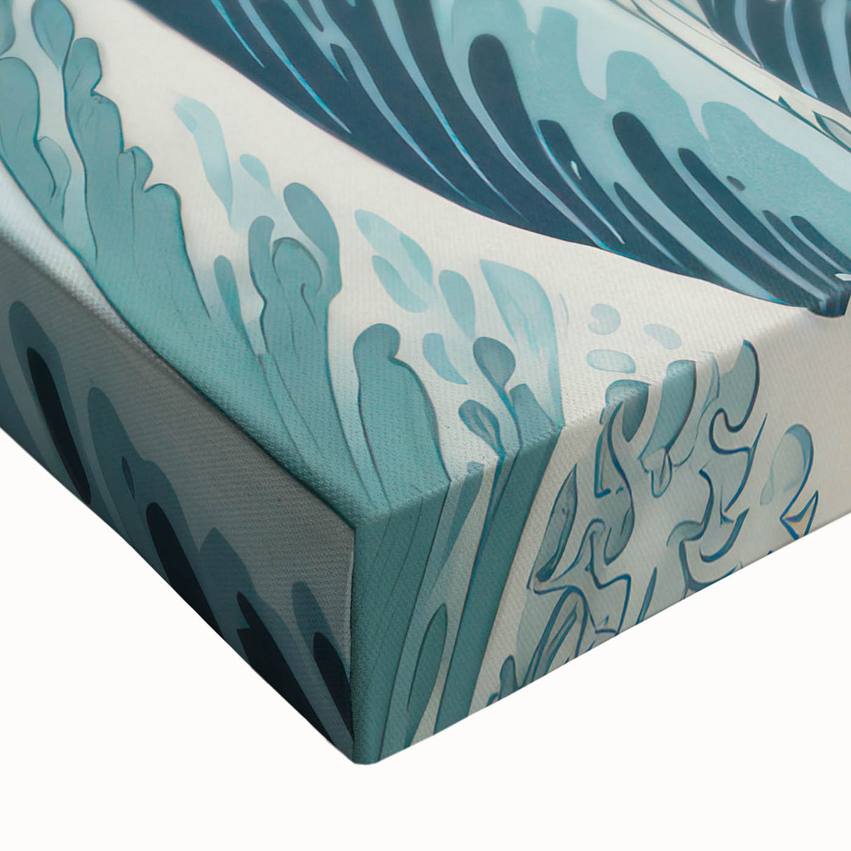Electric Wave Wall Art - Dynamic Abstract Ocean Design for Modern Decor