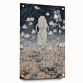 Electric Abstract Dreamscape - Ethereal Floral and Figure Art Print