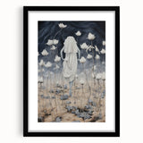 Electric Abstract Dreamscape - Ethereal Floral and Figure Art Print