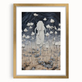 Electric Abstract Dreamscape - Ethereal Floral and Figure Art Print