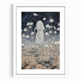 Electric Abstract Dreamscape - Ethereal Floral and Figure Art Print