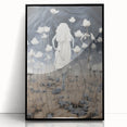 Electric Abstract Dreamscape - Ethereal Floral and Figure Art Print