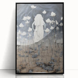Electric Abstract Dreamscape - Ethereal Floral and Figure Art Print