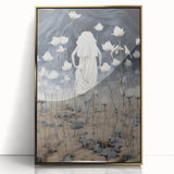 Electric Abstract Dreamscape - Ethereal Floral and Figure Art Print