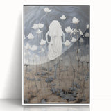 Electric Abstract Dreamscape - Ethereal Floral and Figure Art Print