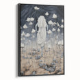 Electric Abstract Dreamscape - Ethereal Floral and Figure Art Print