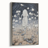 Electric Abstract Dreamscape - Ethereal Floral and Figure Art Print