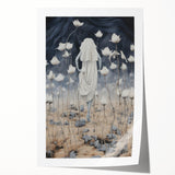 Electric Abstract Dreamscape - Ethereal Floral and Figure Art Print