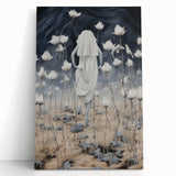 Electric Abstract Dreamscape - Ethereal Floral and Figure Art Print