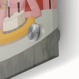 Electric Portrait Art - Modern Abstract Celebration Scene Wall Decor