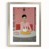 Electric Portrait Art - Modern Abstract Celebration Scene Wall Decor