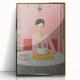 Electric Portrait Art - Modern Abstract Celebration Scene Wall Decor