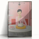 Electric Portrait Art - Modern Abstract Celebration Scene Wall Decor