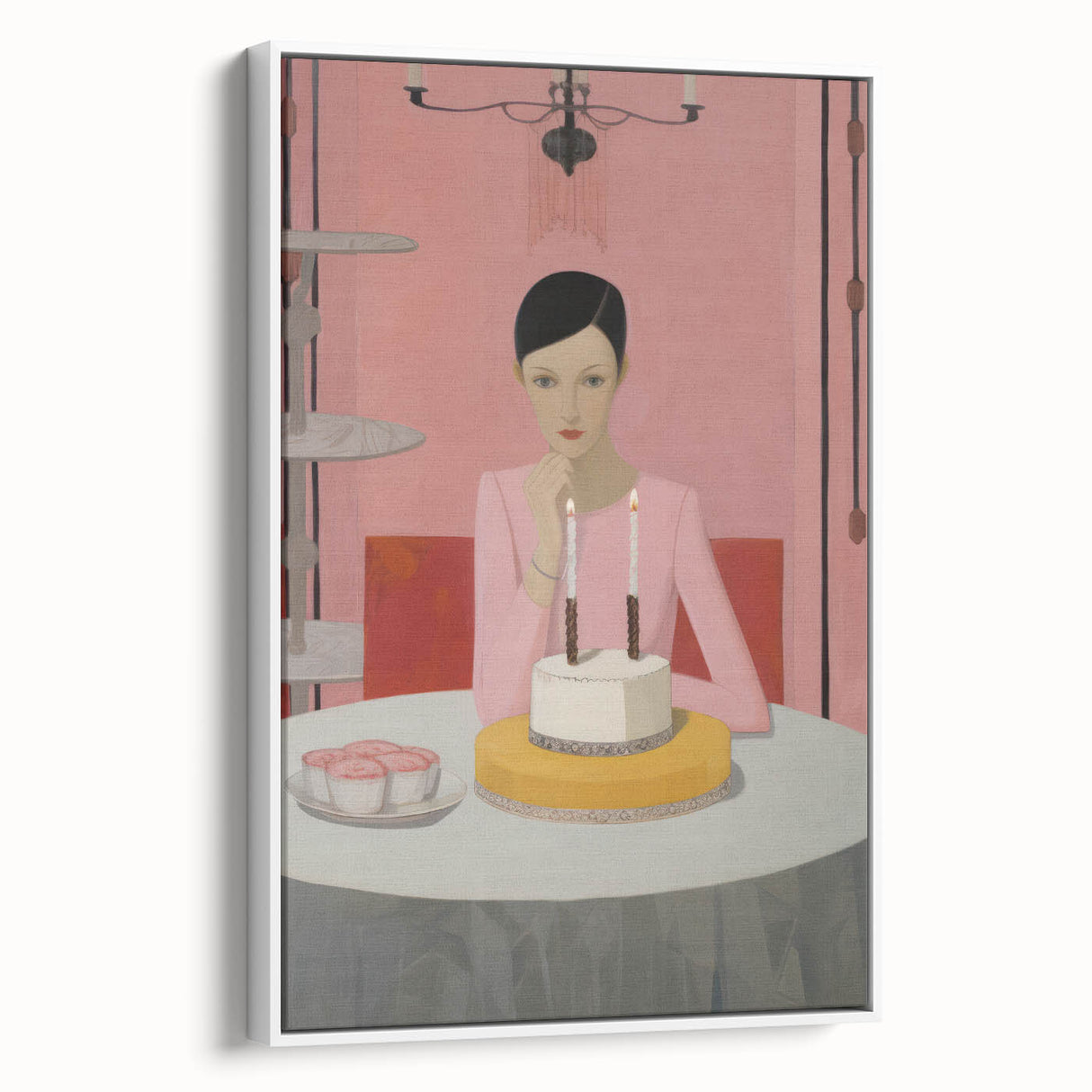 Electric Portrait Art - Modern Abstract Celebration Scene Wall Decor