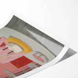 Electric Portrait Art - Modern Abstract Celebration Scene Wall Decor