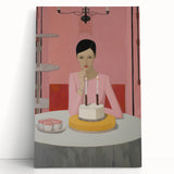 Electric Portrait Art - Modern Abstract Celebration Scene Wall Decor