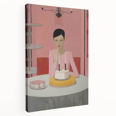 Electric Portrait Art - Modern Abstract Celebration Scene Wall Decor
