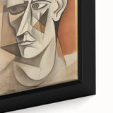 Electric Cubist Portrait Art - Modern Abstract Geometric Wall Decor