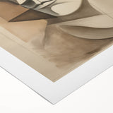 Electric Cubist Portrait Art - Modern Abstract Geometric Wall Decor