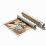 Electric Cubist Portrait Art - Modern Abstract Geometric Wall Decor