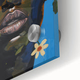 Electric Portrait Wall Art - Vibrant Modern Expressionist Face Decor