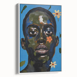 Electric Portrait Wall Art - Vibrant Modern Expressionist Face Decor