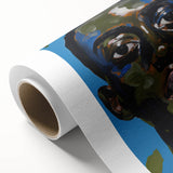 Electric Portrait Wall Art - Vibrant Modern Expressionist Face Decor