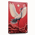Majestic Electric Crane Art – Bold Modern Electric Wall Canvas Decor