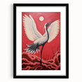 Majestic Electric Crane Art – Bold Modern Electric Wall Canvas Decor