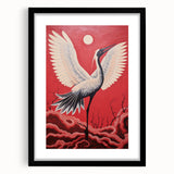 Majestic Electric Crane Art – Bold Modern Electric Wall Canvas Decor