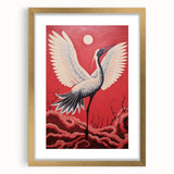 Majestic Electric Crane Art – Bold Modern Electric Wall Canvas Decor