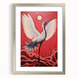 Majestic Electric Crane Art – Bold Modern Electric Wall Canvas Decor