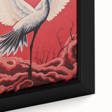 Majestic Electric Crane Art – Bold Modern Electric Wall Canvas Decor