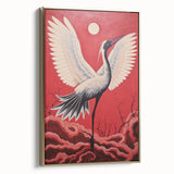 Majestic Electric Crane Art – Bold Modern Electric Wall Canvas Decor