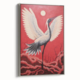 Majestic Electric Crane Art – Bold Modern Electric Wall Canvas Decor
