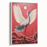 Majestic Electric Crane Art – Bold Modern Electric Wall Canvas Decor