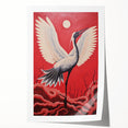 Majestic Electric Crane Art – Bold Modern Electric Wall Canvas Decor