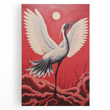 Majestic Electric Crane Art – Bold Modern Electric Wall Canvas Decor