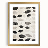 Modern Electric Leaf Art - Monochrome Abstract Botanical Wall Decor