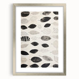Modern Electric Leaf Art - Monochrome Abstract Botanical Wall Decor