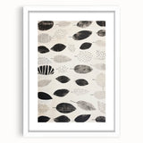 Modern Electric Leaf Art - Monochrome Abstract Botanical Wall Decor