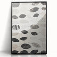 Modern Electric Leaf Art - Monochrome Abstract Botanical Wall Decor