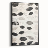 Modern Electric Leaf Art - Monochrome Abstract Botanical Wall Decor