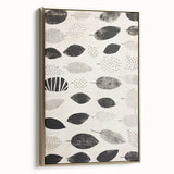 Modern Electric Leaf Art - Monochrome Abstract Botanical Wall Decor